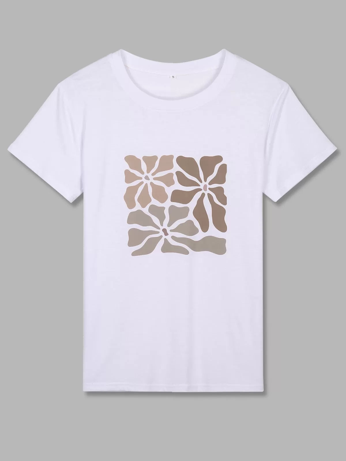 Graphic Round Neck Short Sleeve T-shirt