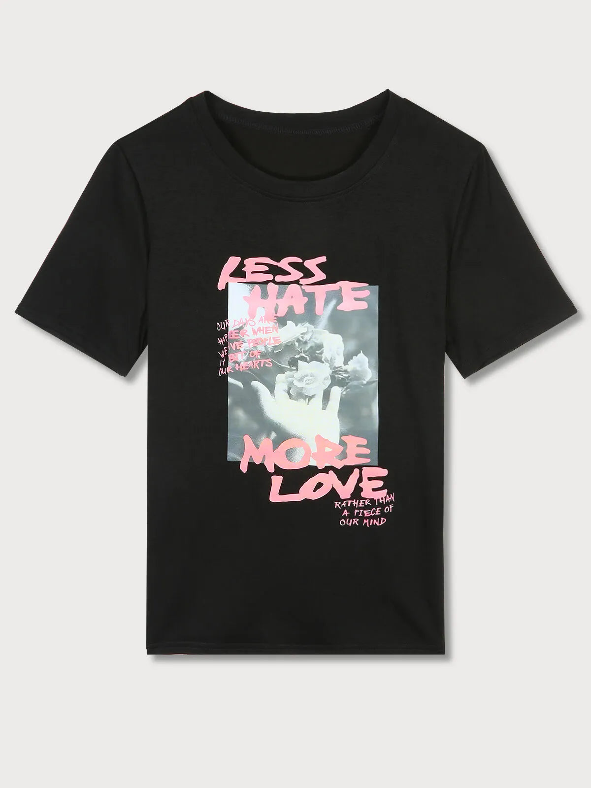 Graphic Round Neck Short Sleeve T-shirt
