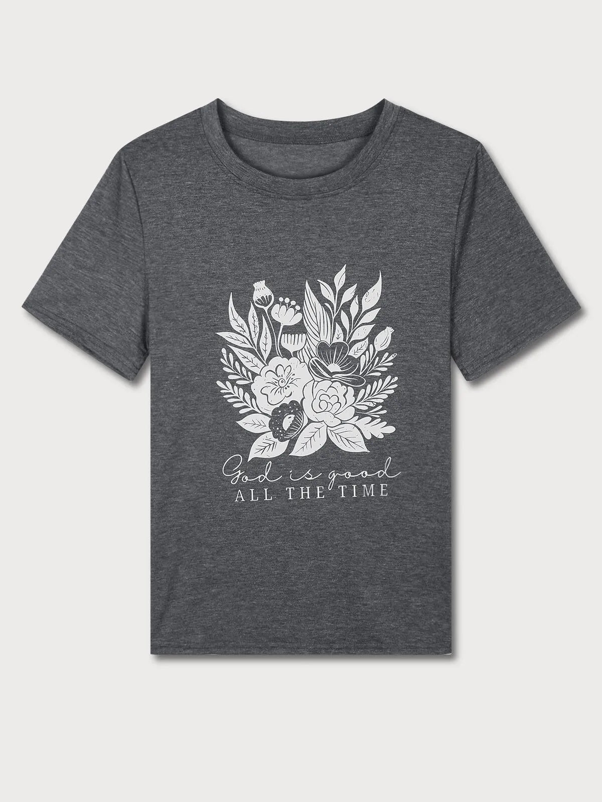 Graphic Round Neck Short Sleeve T-shirt