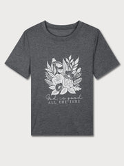 Graphic Round Neck Short Sleeve T-shirt