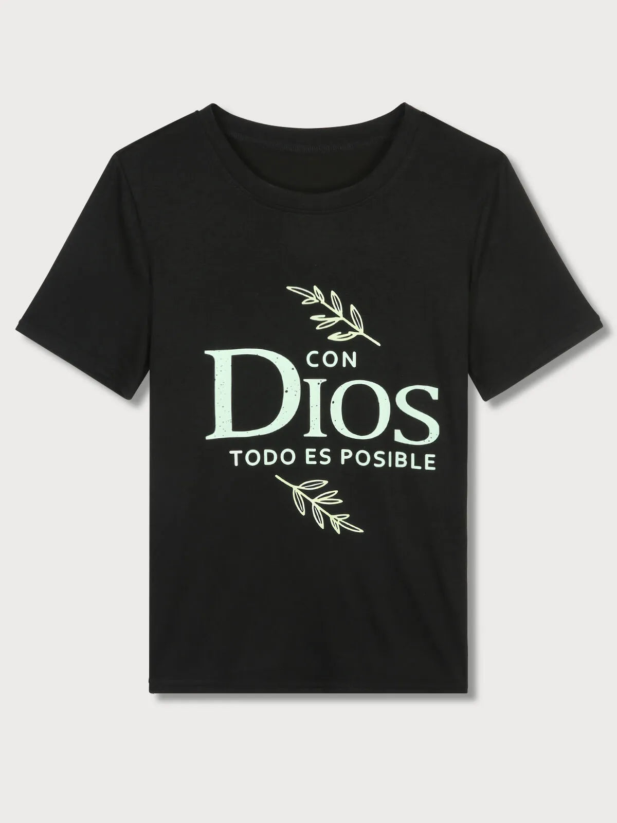 Graphic Round Neck Short Sleeve T-shirt