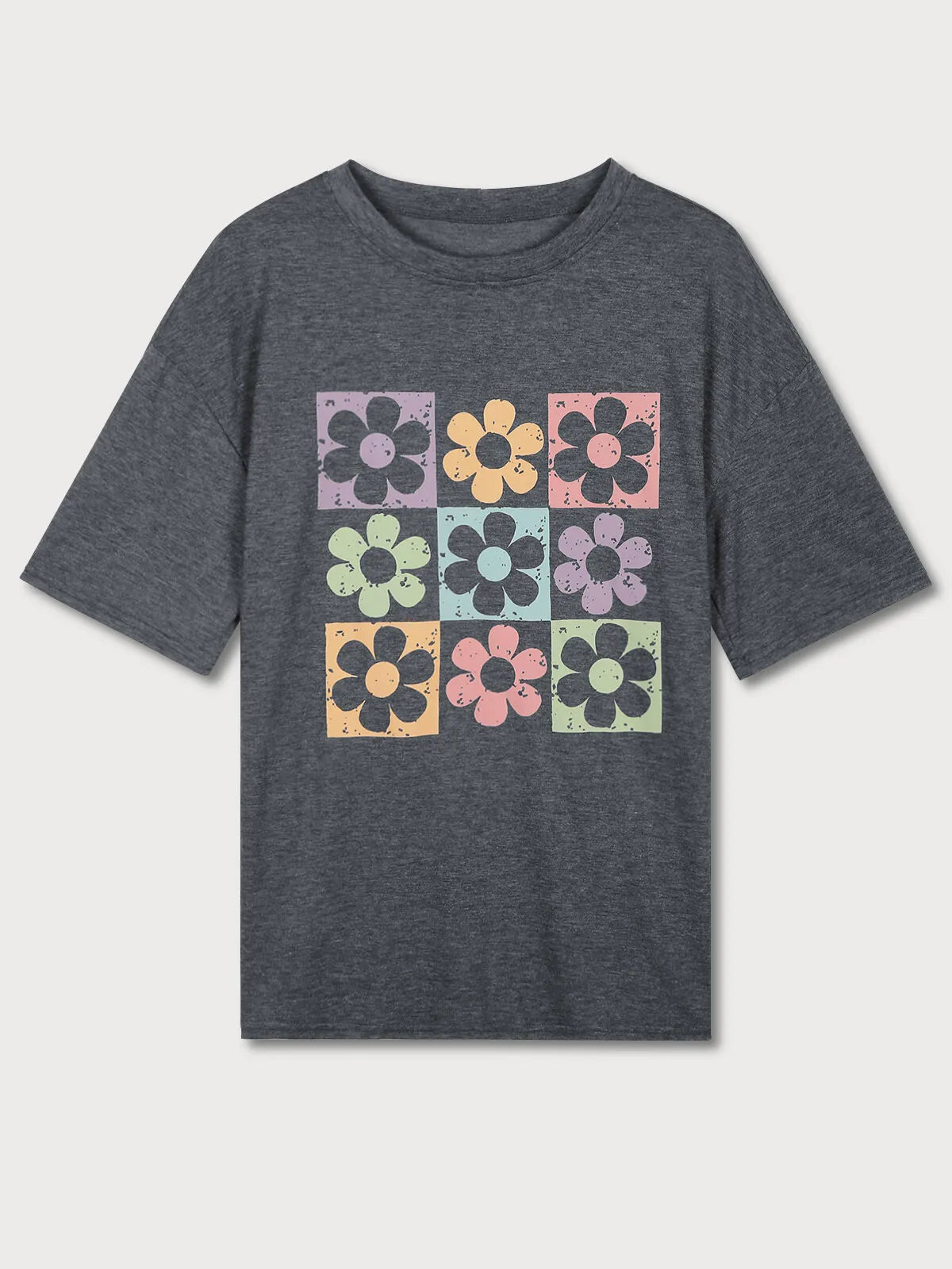 Graphic Round Neck Short Sleeve T-shirt