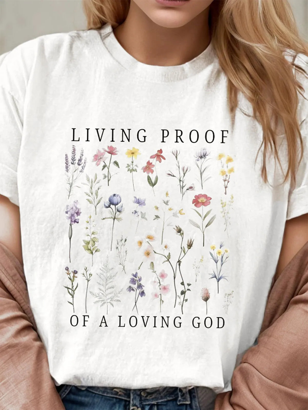 Graphic Round Neck Short Sleeve T-shirt