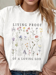 Graphic Round Neck Short Sleeve T-shirt