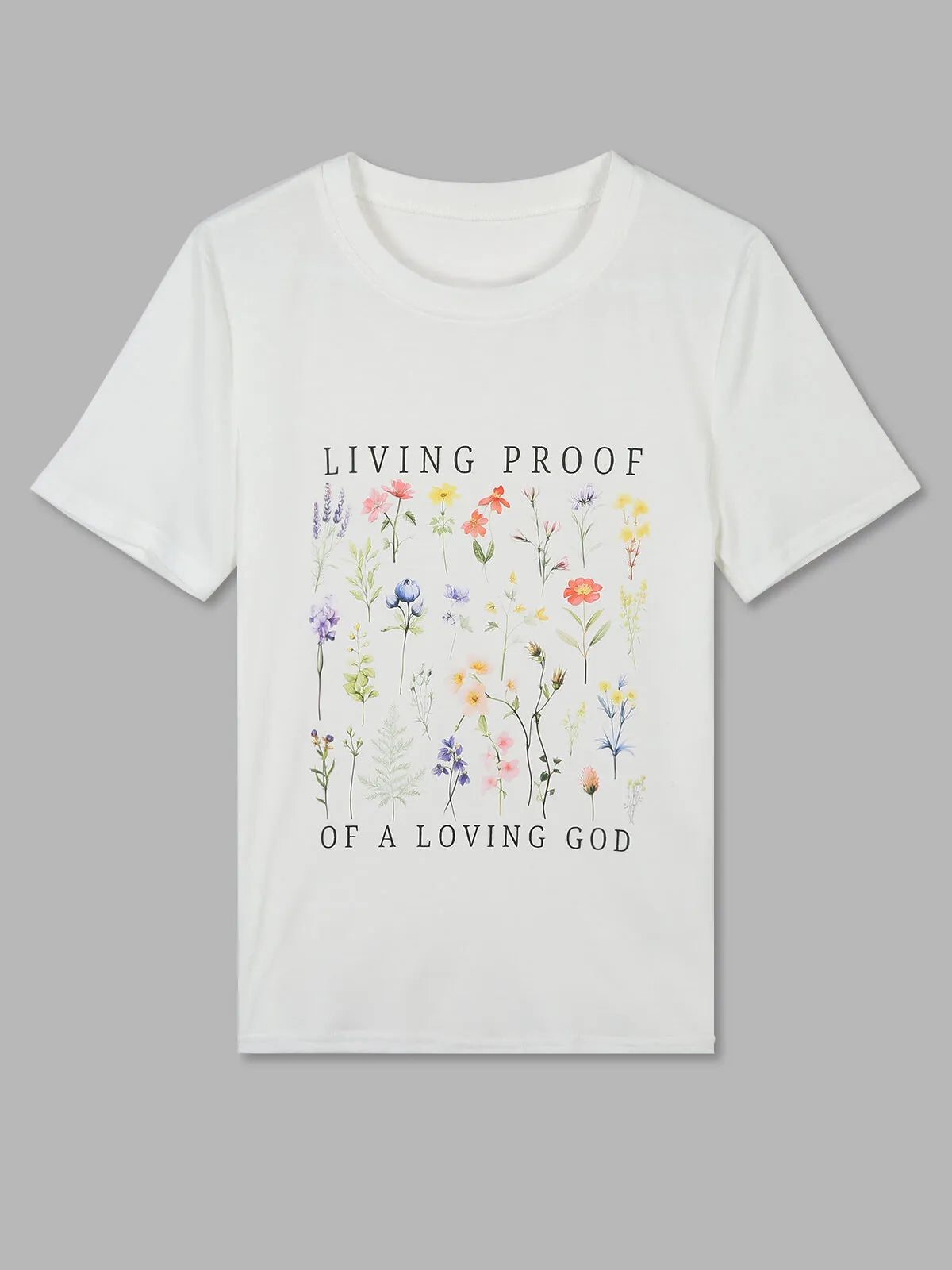 Graphic Round Neck Short Sleeve T-shirt