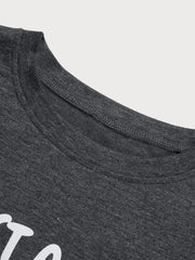 Graphic Round Neck Short Sleeve T-shirt