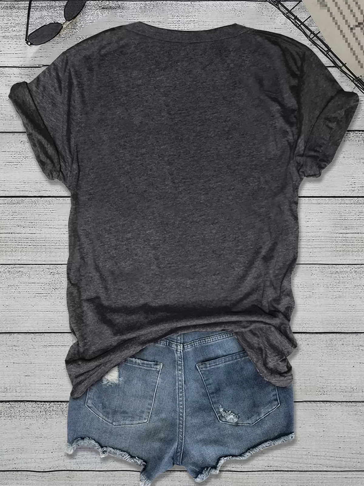 Graphic Round Neck Short Sleeve T-shirt