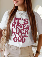 Graphic Round Neck Short Sleeve T-shirt