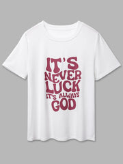 Graphic Round Neck Short Sleeve T-shirt