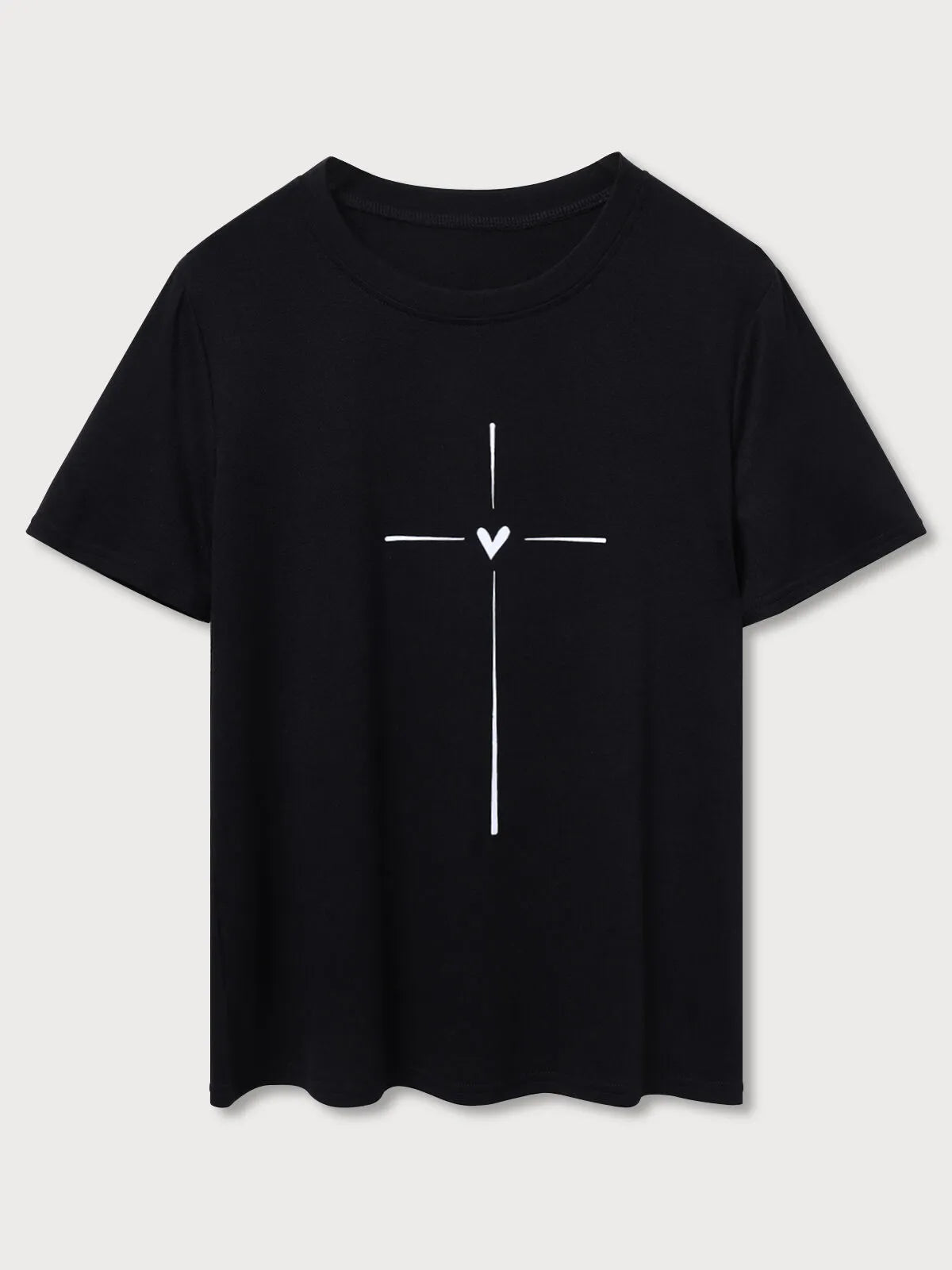 Graphic Round Neck Short Sleeve T-shirt