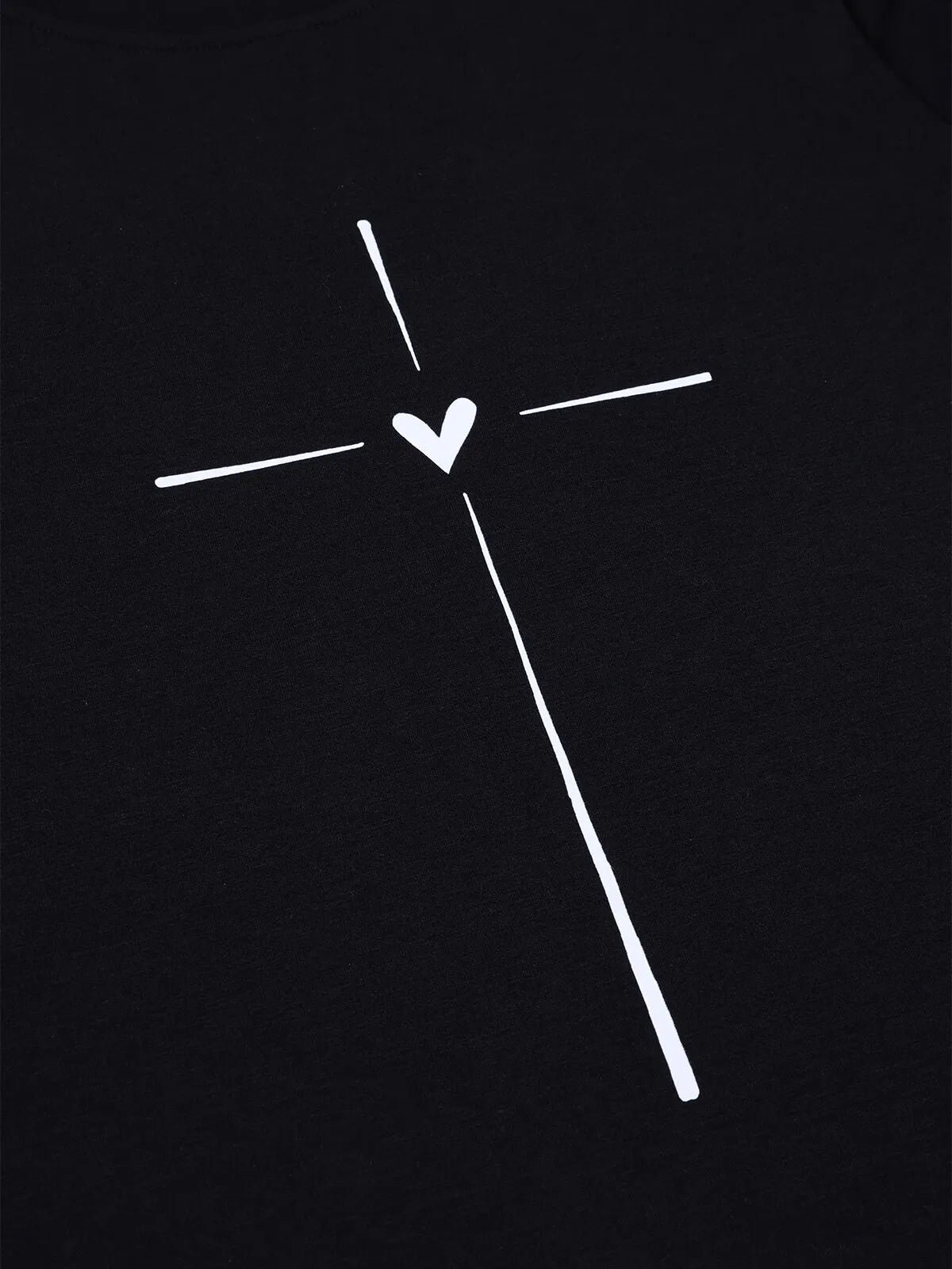 Graphic Round Neck Short Sleeve T-shirt