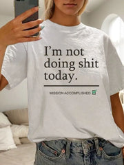 Graphic Round Neck Short Sleeve T-shirt
