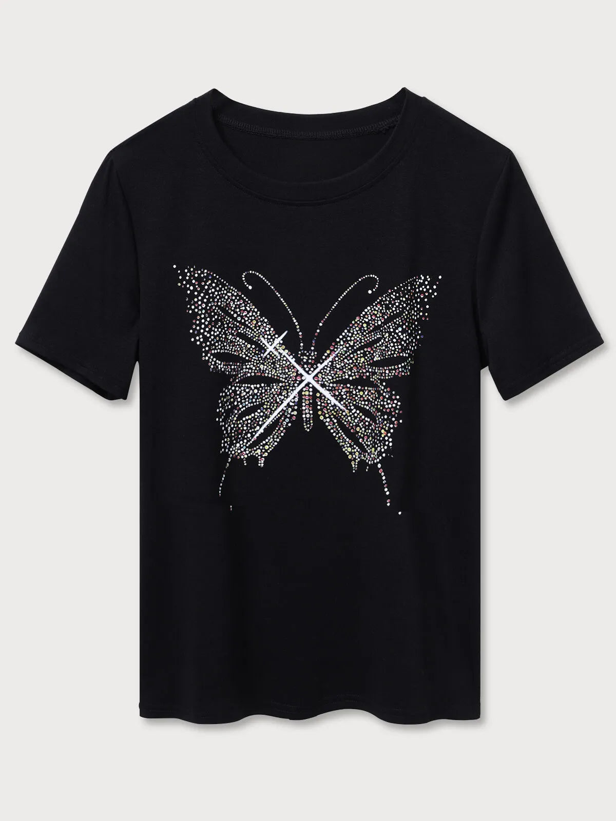 Graphic Round Neck Short Sleeve T-shirt