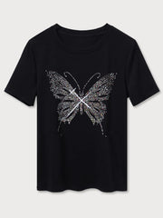 Graphic Round Neck Short Sleeve T-shirt