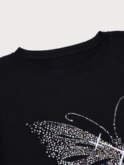 Graphic Round Neck Short Sleeve T-shirt