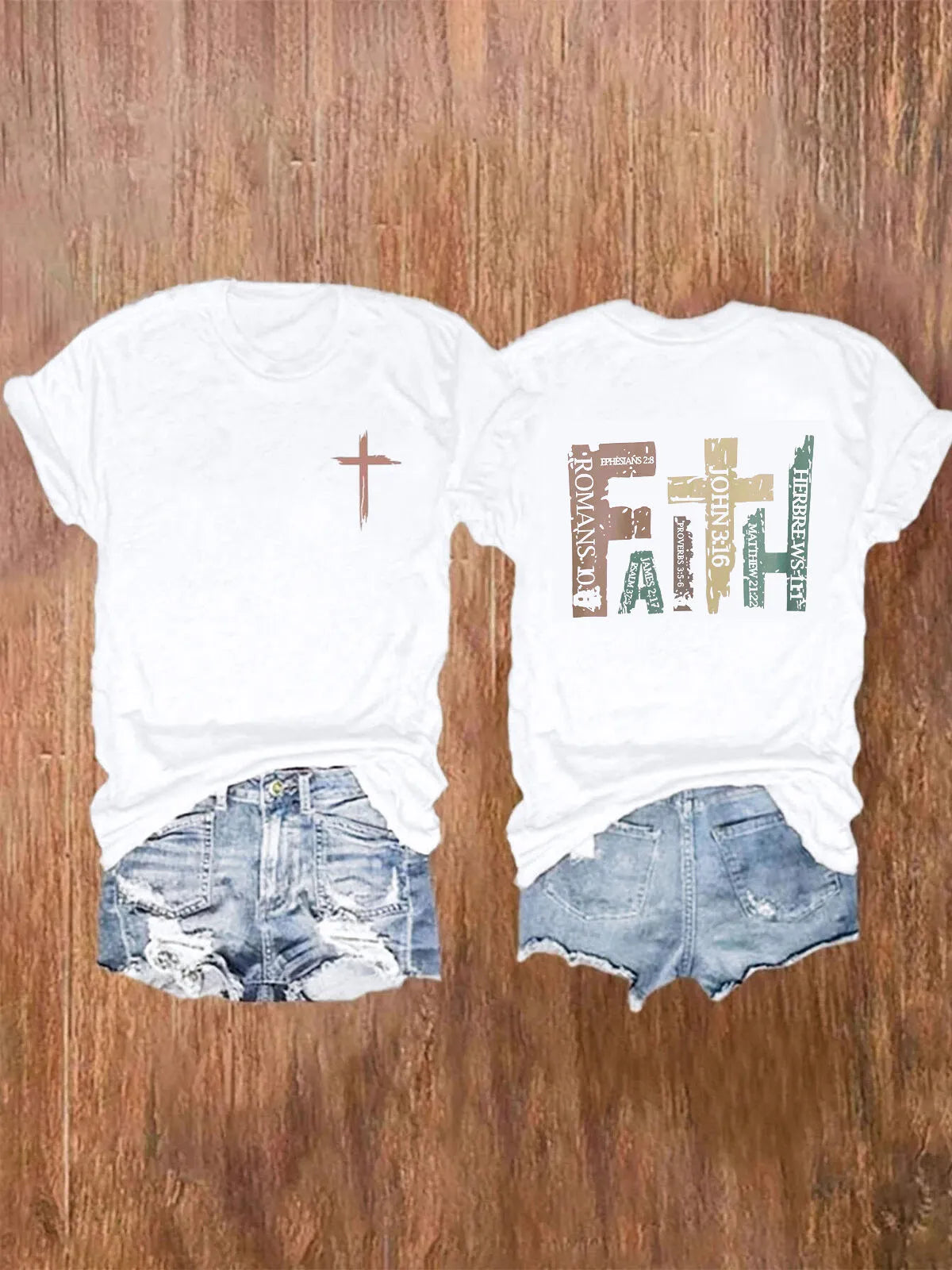 Graphic Round Neck Short Sleeve T-shirt