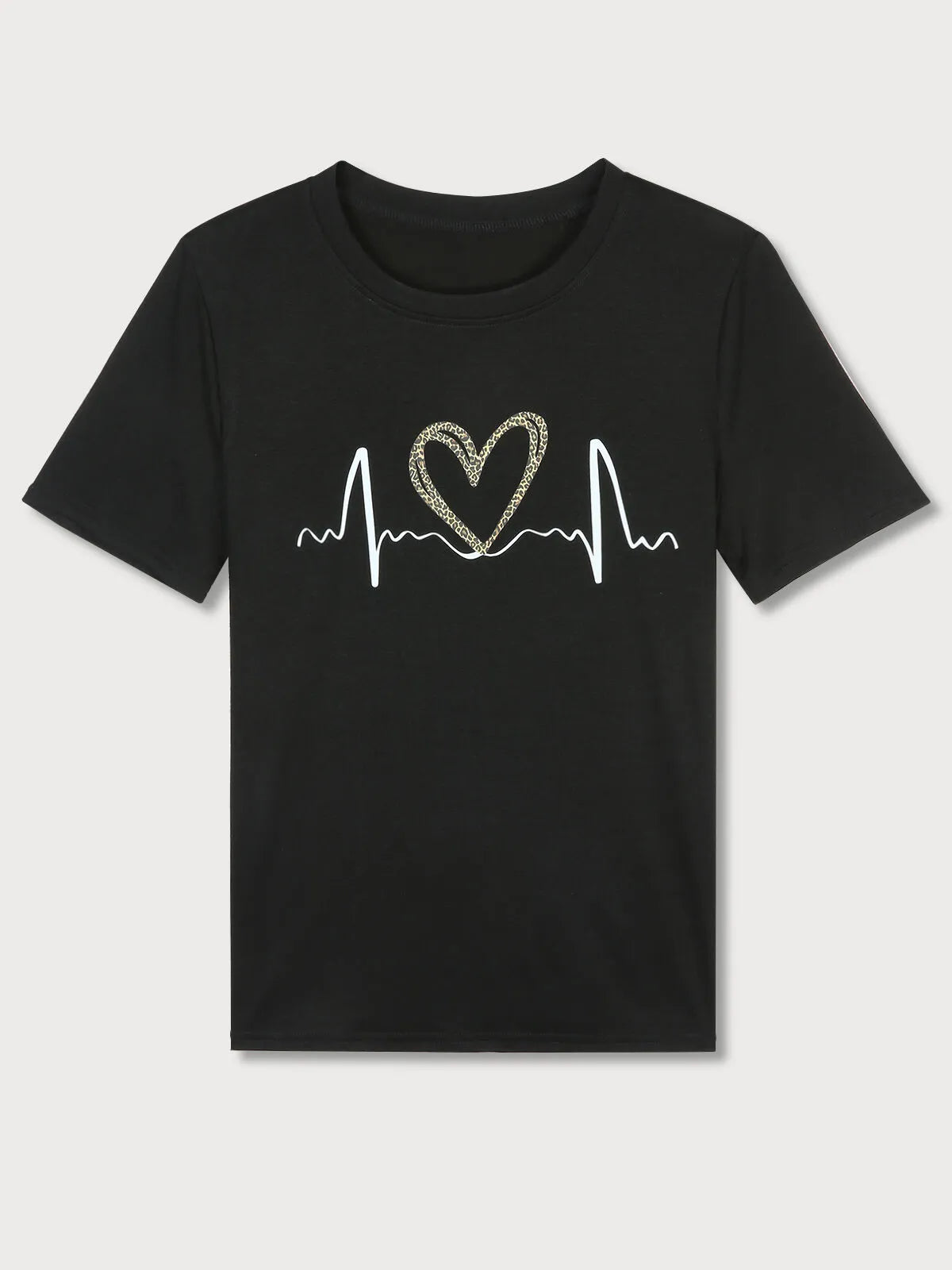 Graphic Round Neck Short Sleeve T-shirt