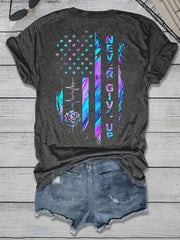 Graphic Round Neck Short Sleeve T-shirt