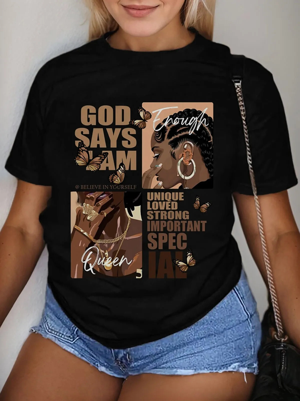 Graphic Round Neck Short Sleeve T-shirt