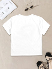 Graphic Round Neck Short Sleeve T-shirt