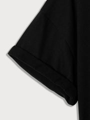 Cat Graphic Round Neck Short Sleeve T-shirt