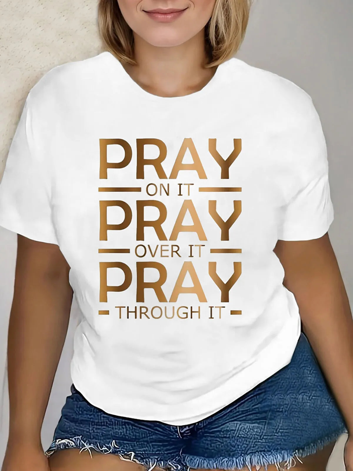 Graphic Round Neck Short Sleeve T-shirt