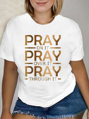 Graphic Round Neck Short Sleeve T-shirt