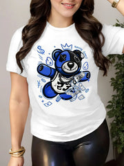 Graphic Round Neck Short Sleeve T-shirt