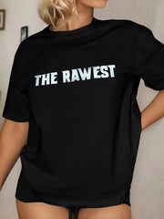 Graphic Round Neck Short Sleeve T-shirt
