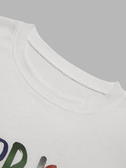 Graphic Round Neck Short Sleeve T-shirt