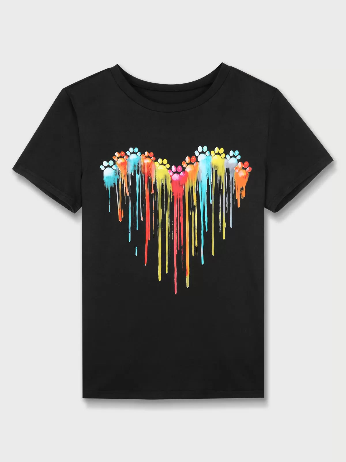 Graphic Round Neck Short Sleeve T-shirt