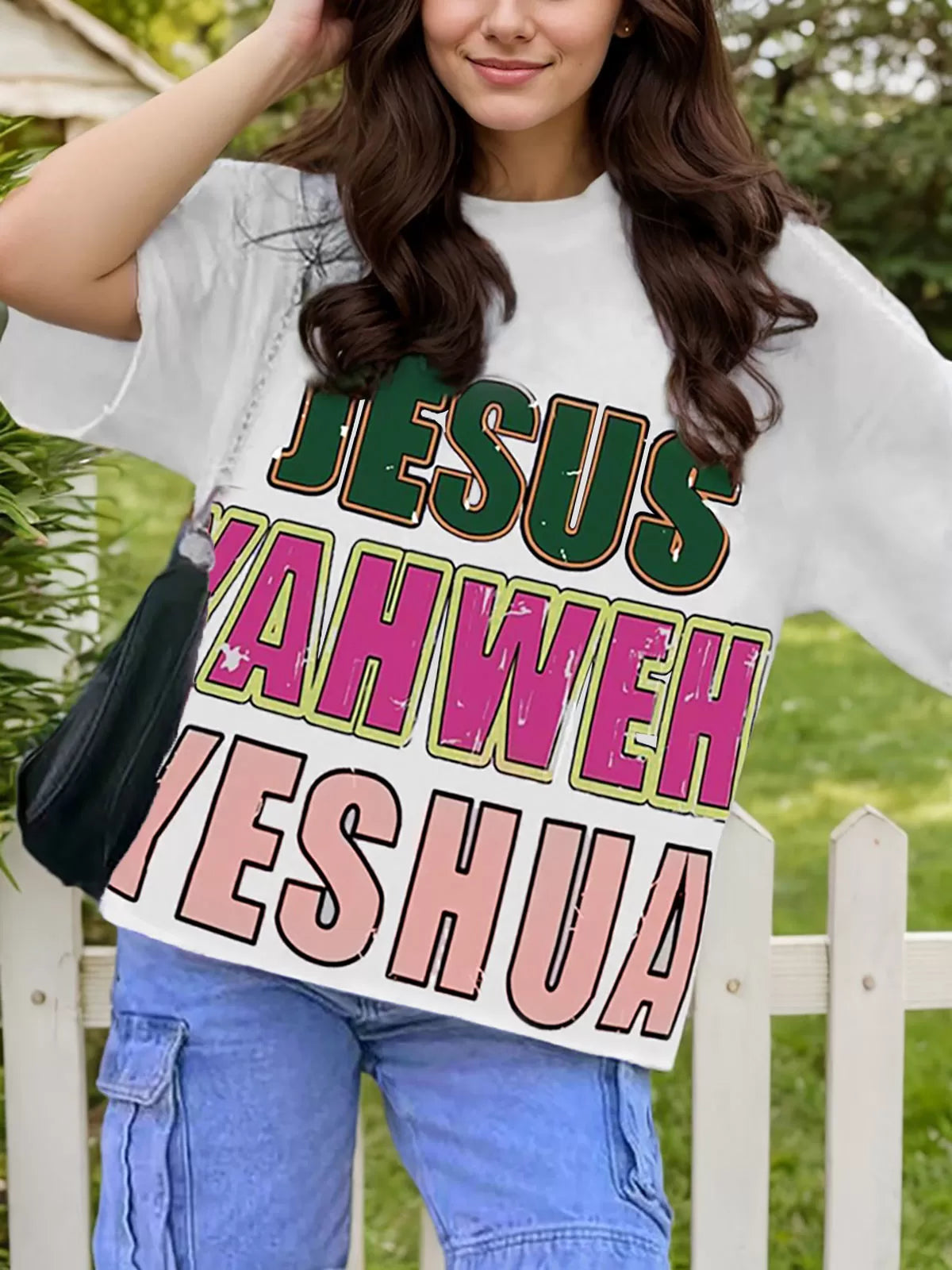 Graphic Round Neck Short Sleeve T-shirt