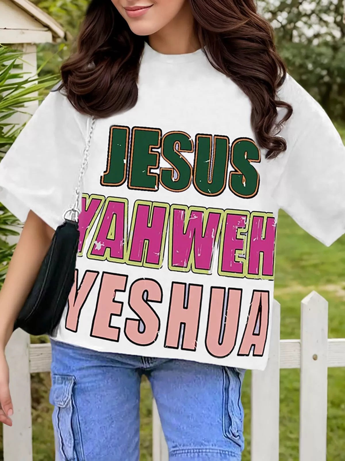 Graphic Round Neck Short Sleeve T-shirt
