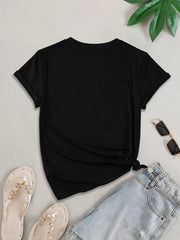 Graphic Round Neck Short Sleeve T-shirt