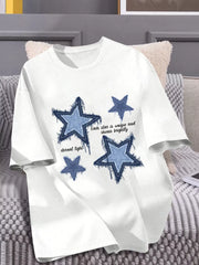 Graphic Round Neck Short Sleeve T-shirt