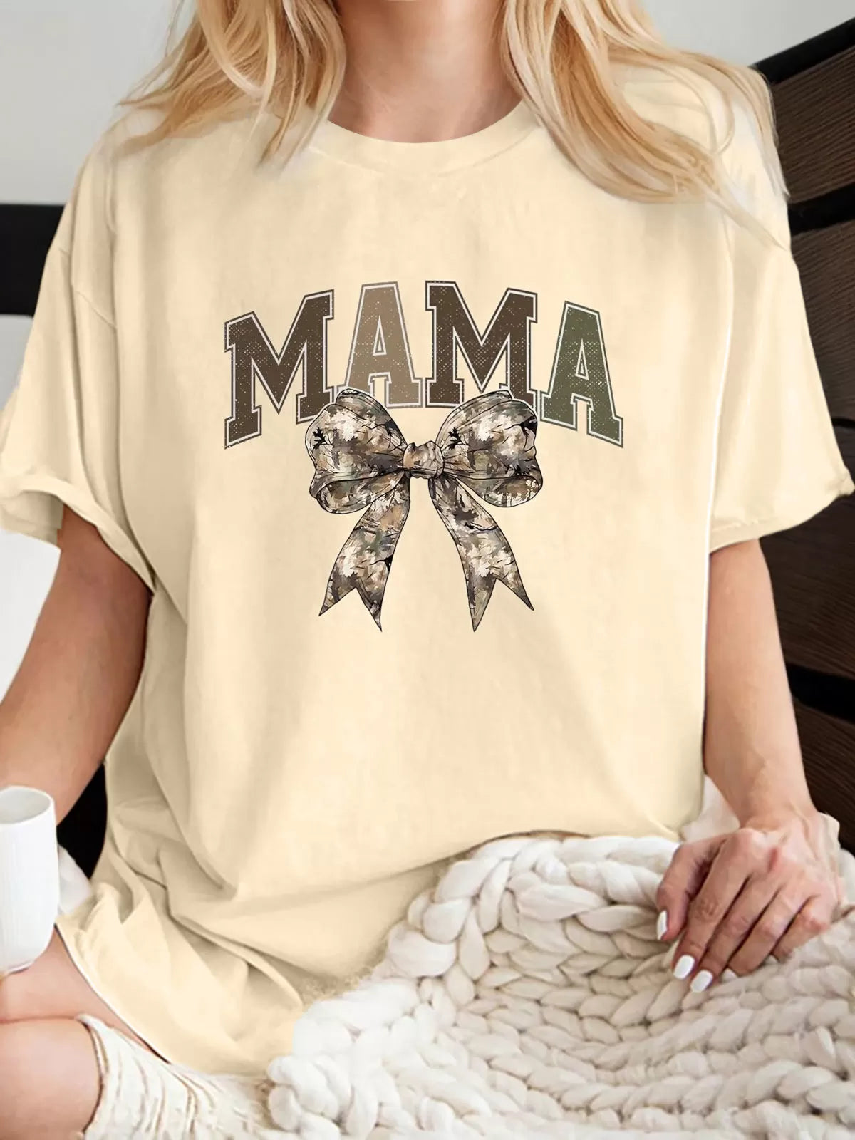 Graphic Round Neck Short Sleeve T-shirt