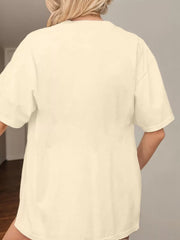 Graphic Round Neck Short Sleeve T-shirt
