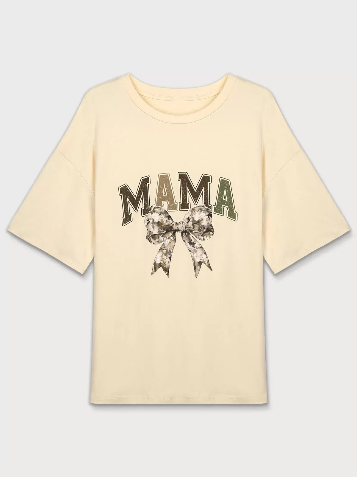 Graphic Round Neck Short Sleeve T-shirt