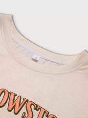 Graphic Round Neck Short Sleeve T-shirt