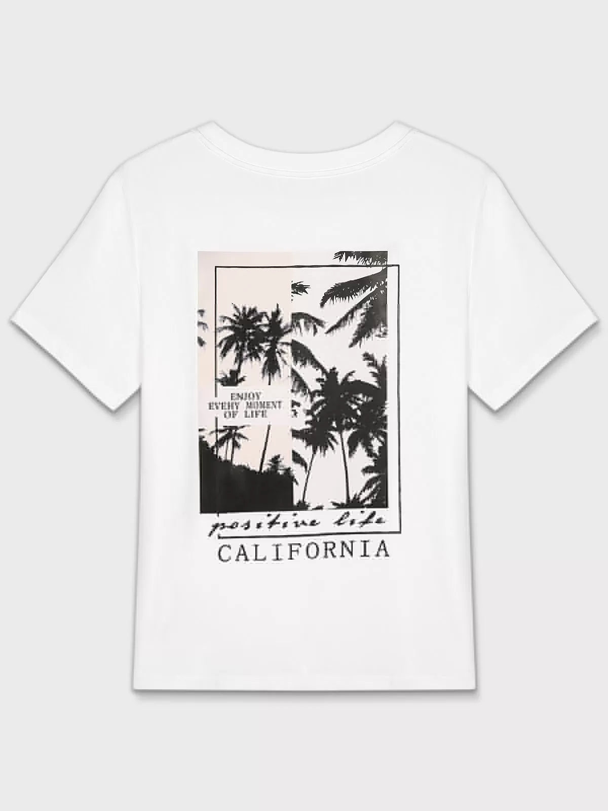 Graphic Round Neck Short Sleeve T-shirt