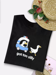 Graphic Round Neck Short Sleeve T-shirt