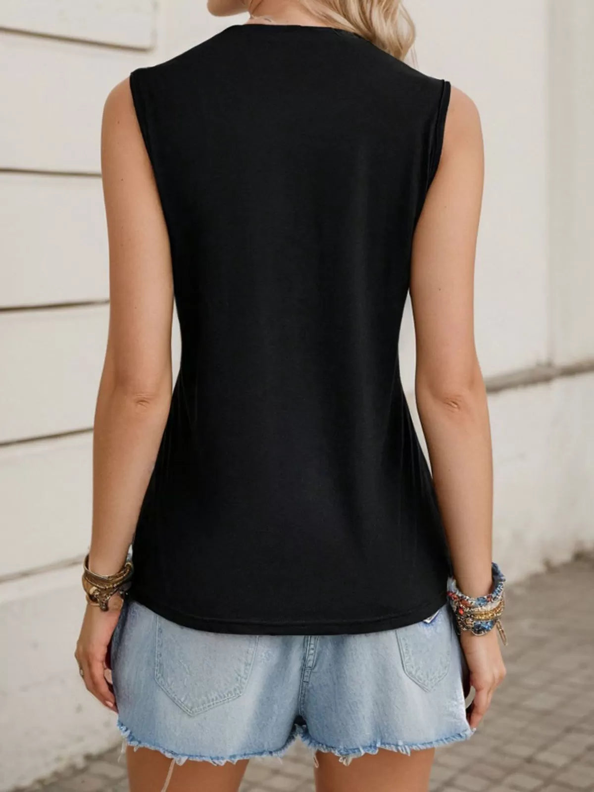 Graphic Round Neck Tank