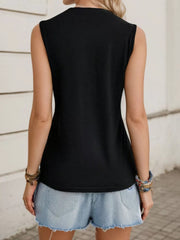 Graphic Round Neck Tank