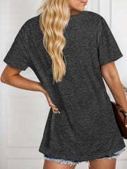 Graphic Round Neck Short Sleeve T-shirt