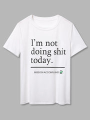 Graphic Round Neck Short Sleeve T-shirt