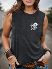 Graphic Round Neck Tank