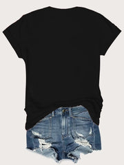 Graphic V-neck Regular T-shirt