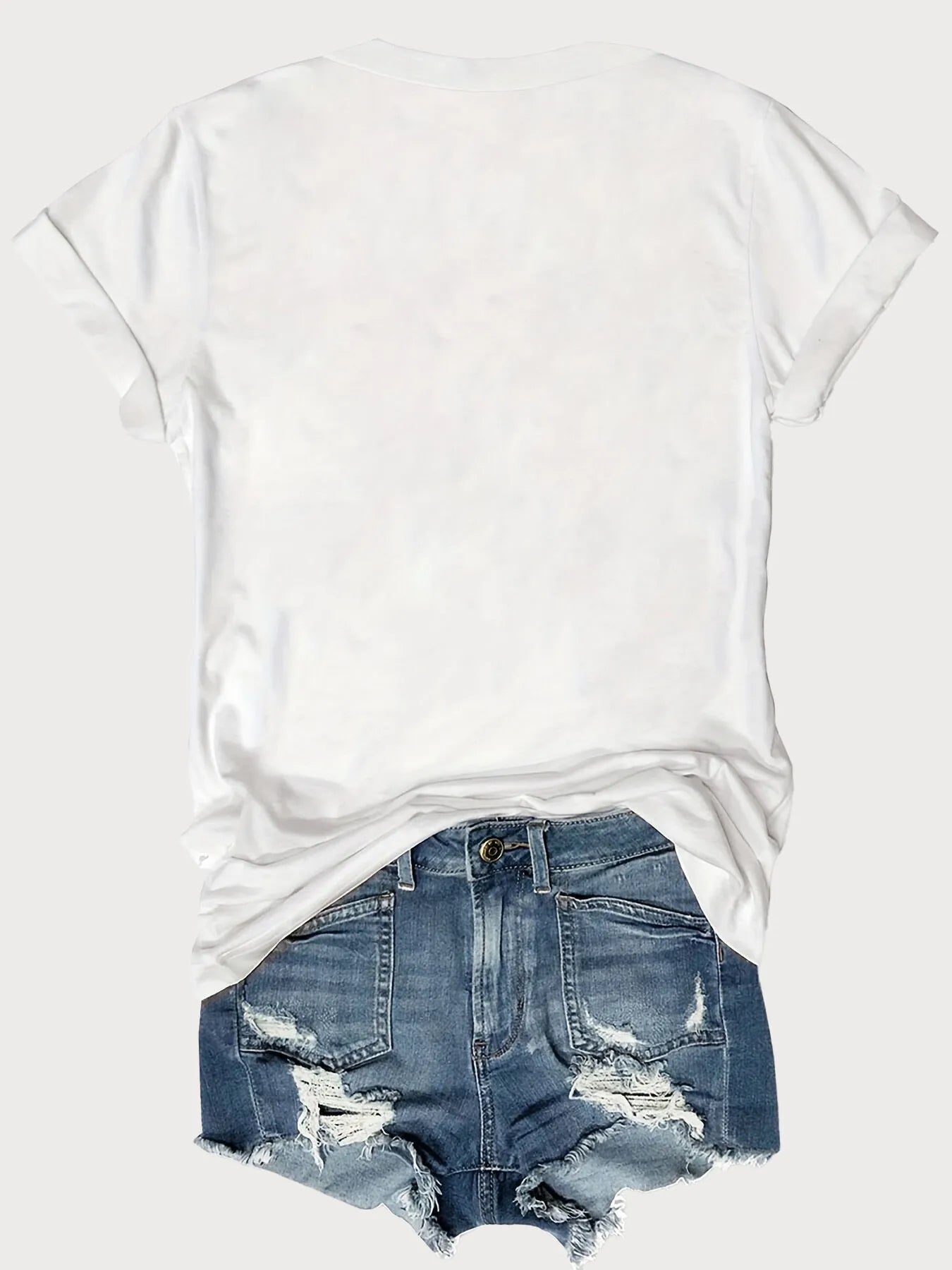 Graphic V-neck Regular T-shirt
