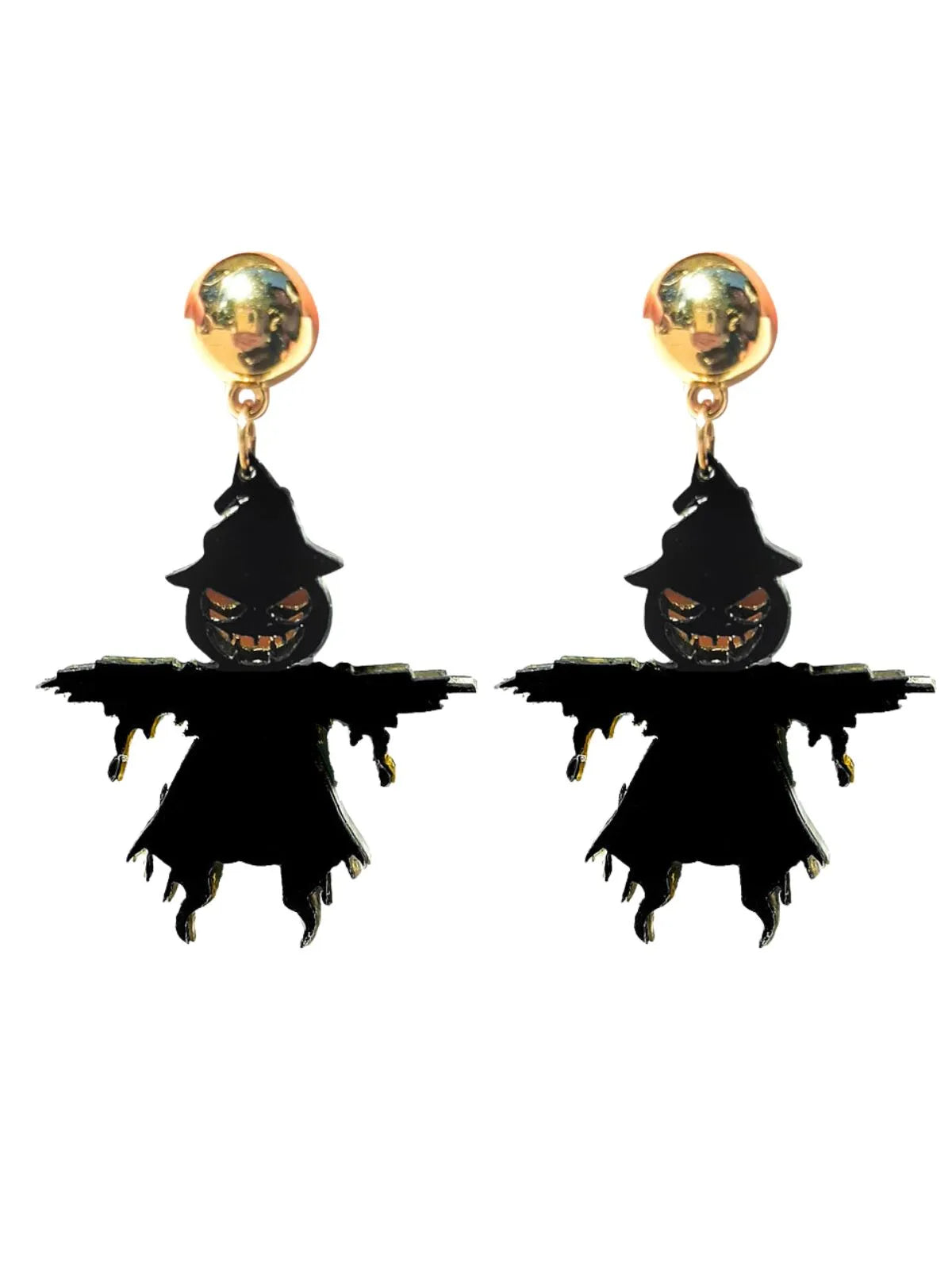 Halloween 1 Pair Fashionable Shaped Dark Punk Style Personality Pendant Earrings