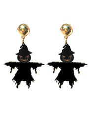 Halloween 1 Pair Fashionable Shaped Dark Punk Style Personality Pendant Earrings